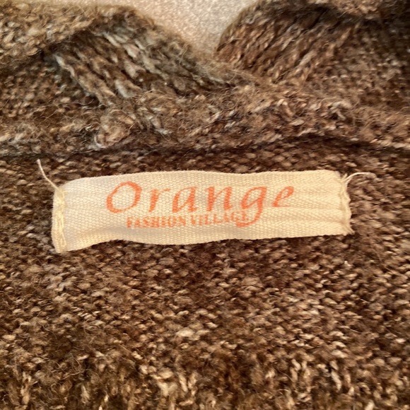ORANGE fashion village - Ladies duster sweater. Size L - Picture 4 of 9